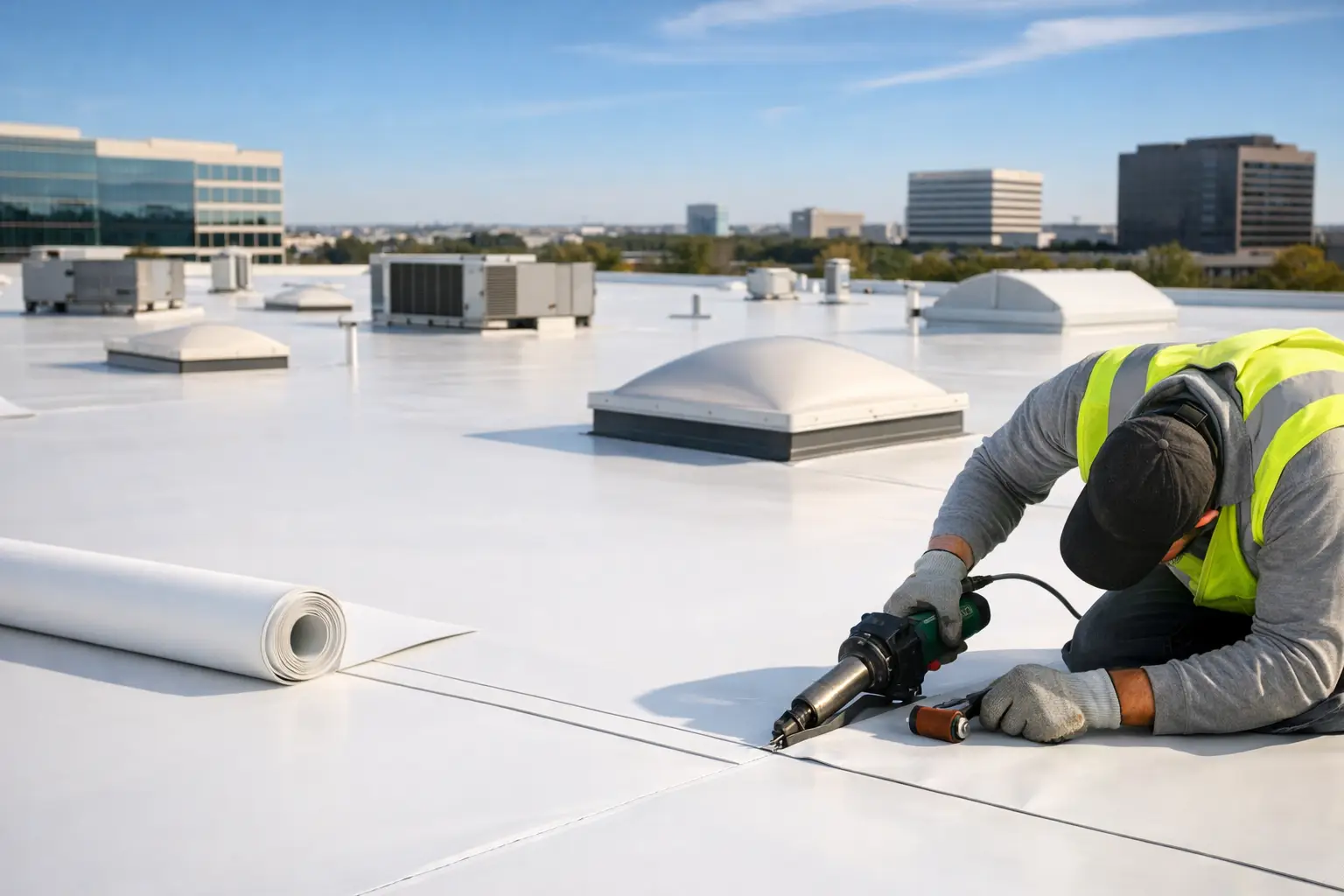 TPO Roofing System for Commercial Buildings