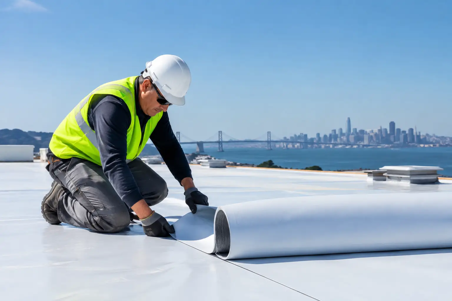TPO PVC Roofing for Bay Area Flat Roofs